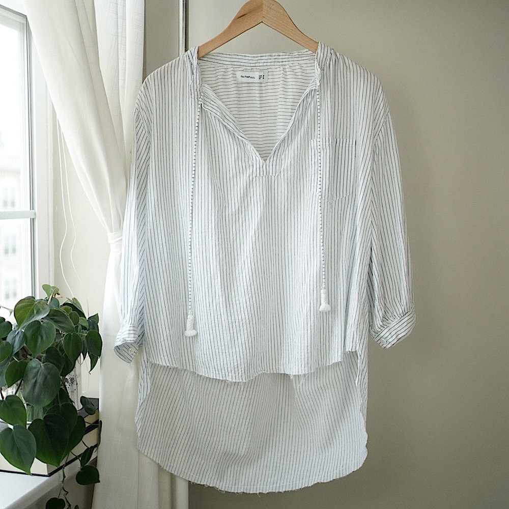 Faithful the Brand Striped Swim Cover Up
